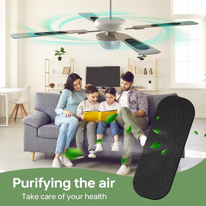 Ceiling Fan Filters for Blades. Bring Fresh and Natural Air.Easy to Install - Image 3