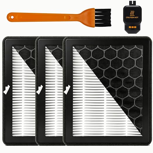 3PK Air Filter for Bambu Lab X2D, P2S External Exhaust Fan HEPA 13+Activated by Wefuit