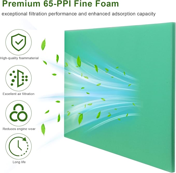 Foam Air Filter Material Sheet for Uni Filter-BF-1 BF1-14" X 17" X 5/8" - Image 3