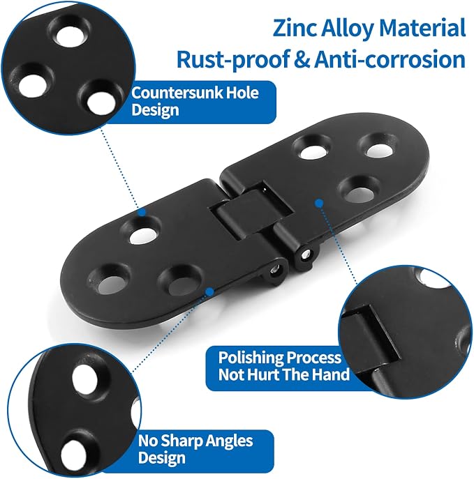 4Pcs Heavy Duty Folding Table Hinges - Image 3
