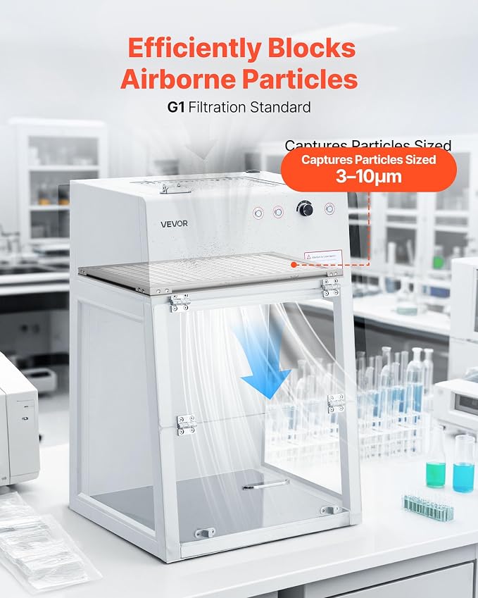 VEVOR Lab Fume Hood Filter, 14.06 x 8.74 x 0.83 in, 5 Pieces Replacement - Image 2