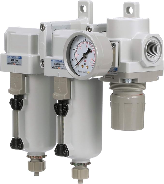 PneumaticPlus SAU430-N04G-MEP 3 Stage Compressed Air Filter Dryer System - Image 3