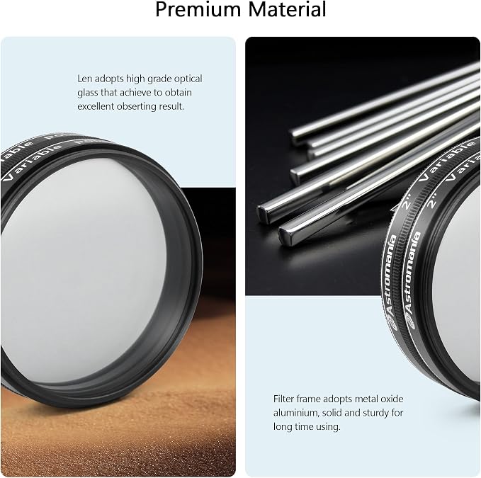 Astromania Telescope Filter, 2 Inch Variable Grey Polarizing Filter, Variable - Image 2