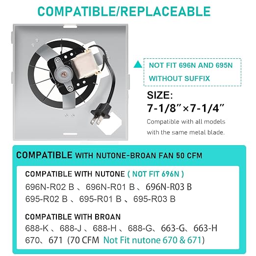 【Upgraded】 696N-R02 B Unit 50CFM Fan - Image 2