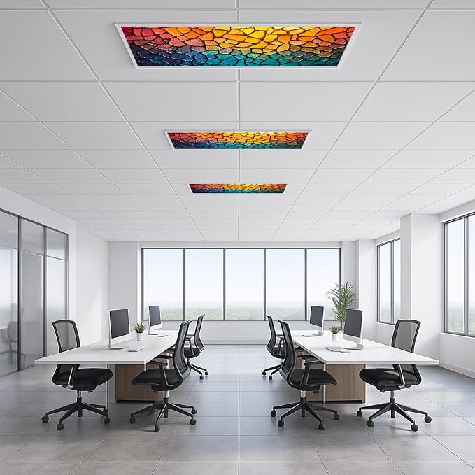 2 Pack Fluorescent Light Covers 4x2 ft Magnetic Light Covers - Image 6