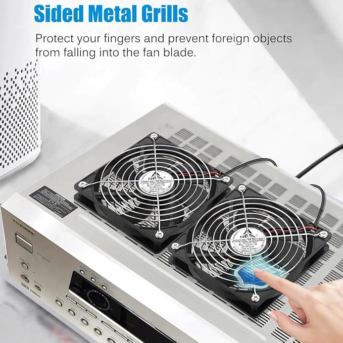 GDSTIME Quiet Dual 120mm USB Fan - Image 5