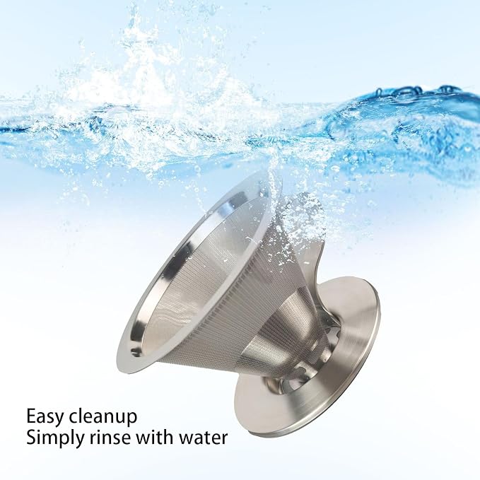 316 Stainless Steel Pour Over Coffee Dripper - Image 5