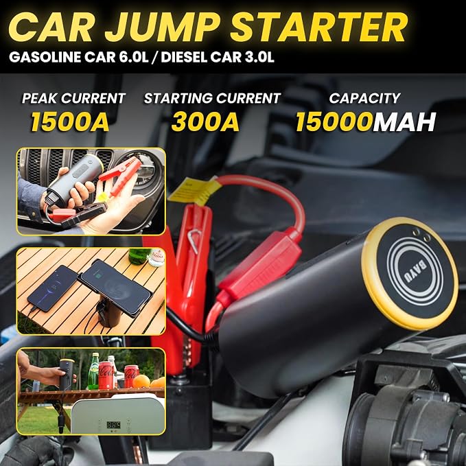 BAYU 6 in 1 Car Jump Starter Kit - Image 5