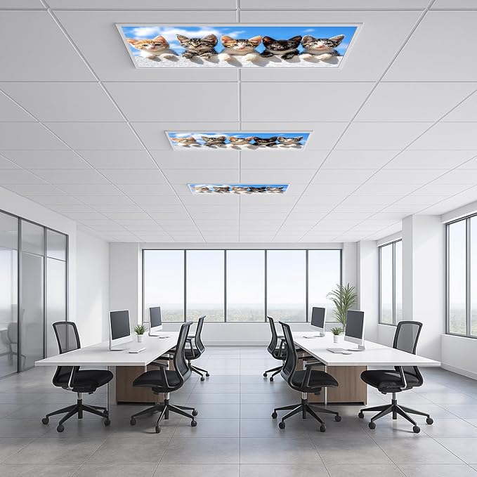 2 Pack Fluorescent Light Covers 4x2 ft Magnetic Light Covers - Image 6