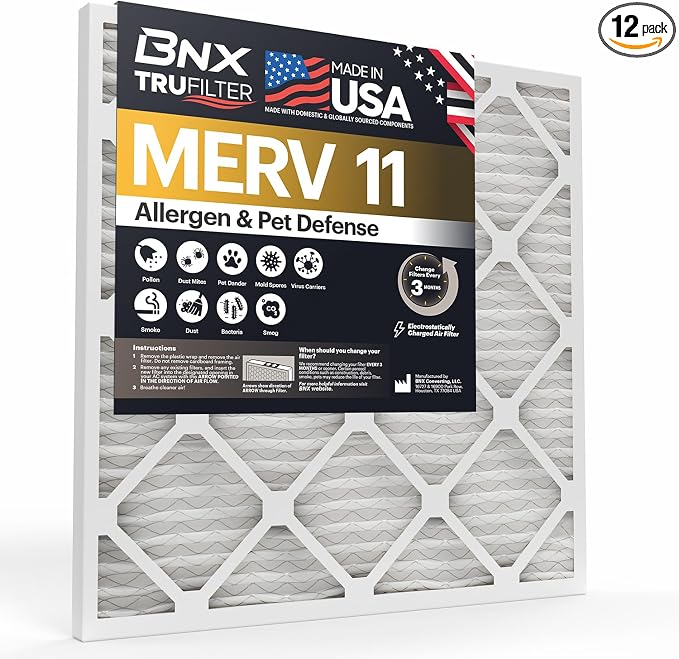 BNX TruFilter 20x24x1 Air Filter MERV 11 by BNX
