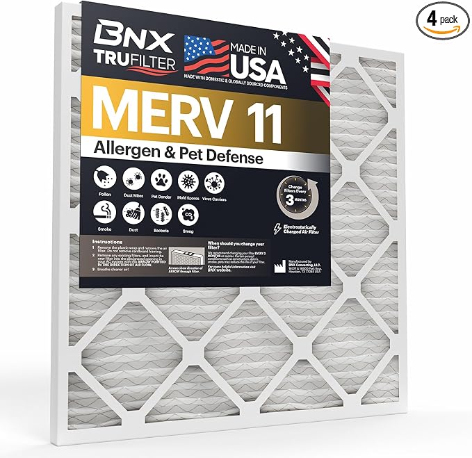 BNX TruFilter 16x24x1 Air Filter MERV 11 by BNX