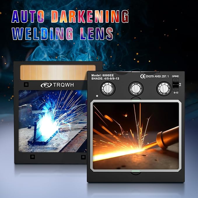 TRQWH Welding Lens Auto Darkening Welding Helmet Lens True Color Technology - Image 8