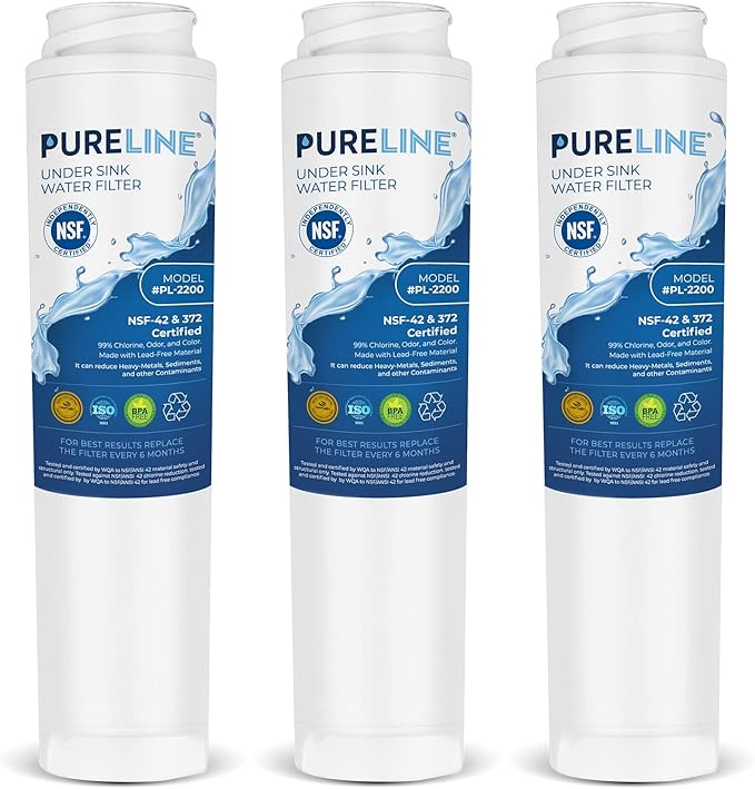 Pureline FQSLF Under Sink Water Filter Replacement. Compatible by PURELINE