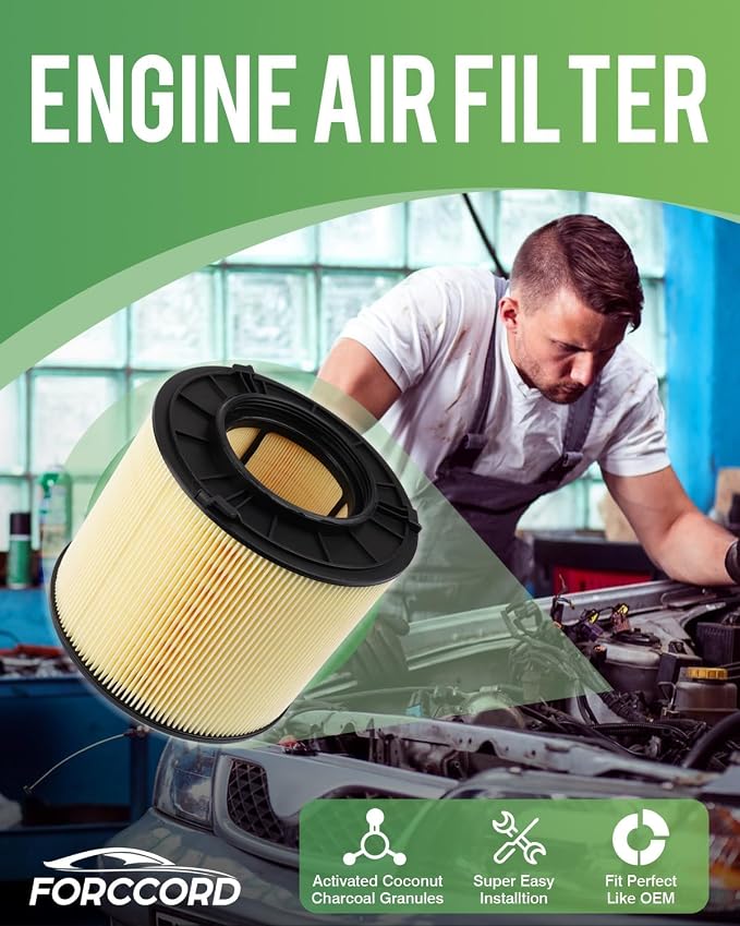 Engine Air Filter Fits for 26-18 Audi Q5 2023-18 A5 Quattro/A5 Sportback - Image 2