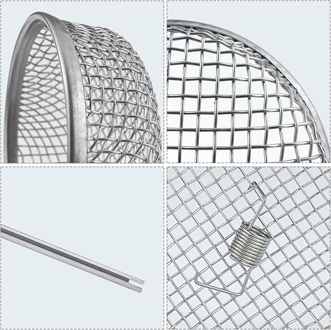 2 Pack RV Flying Insect Screen Furnace Vent Cover Bug Screens, 2.8 x 1.3 Inch - Image 4