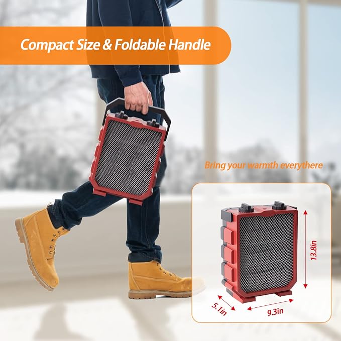 Milkhouse Electric Space Heater 1500W Portable Heater - Image 5
