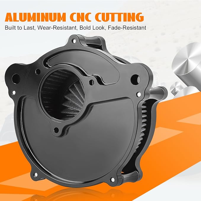High Flow Air Cleaner Intake Filter Kit Air Filters Cover - Image 7