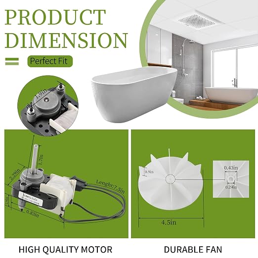 Universal Bathroom Fan Motor Replacement - Image 5