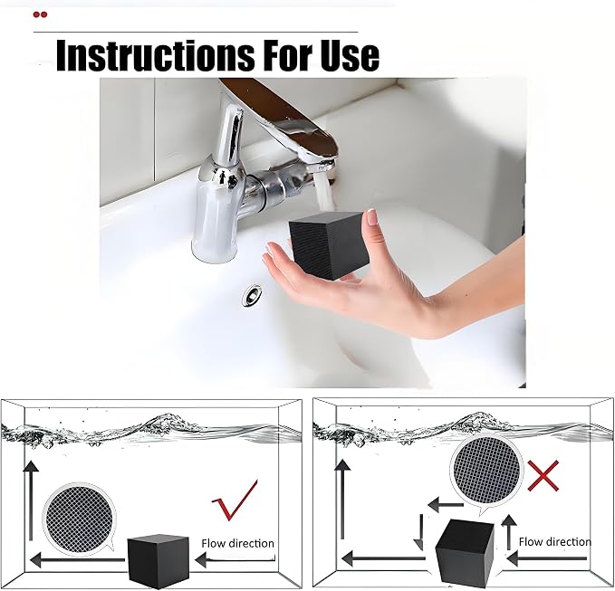 Aquarium Filter Cube with Activated Carbon – 2 Pack Reusable 2" Filter Media - Image 7