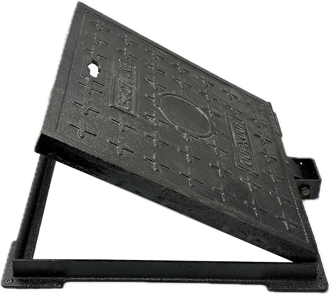 24x24 In Cast Iron Manhole Cover and Frame by ChannelDrainGrateManholeCover