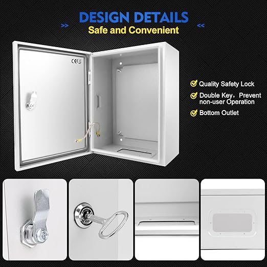 Outdoor Electrical Junction Box, Wall Mounted IP66 Waterproof & Dustproof - Image 4
