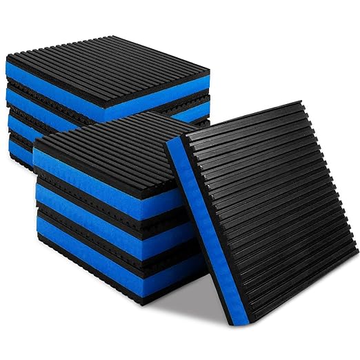 8 Pack Anti Vibration Pads, Rubber Sound Insulating Isolation Damping Pads by SeeyouinSeuqhck