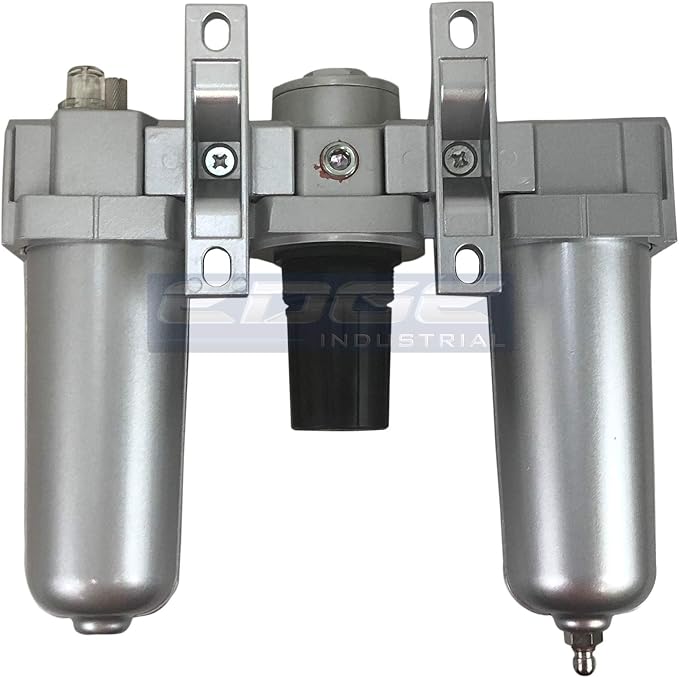 HEAVY DUTY INDUSTRIAL RATED 3 STAGE COMBINATION FILTER REGULATOR LUBRICATOR AIR - Image 3