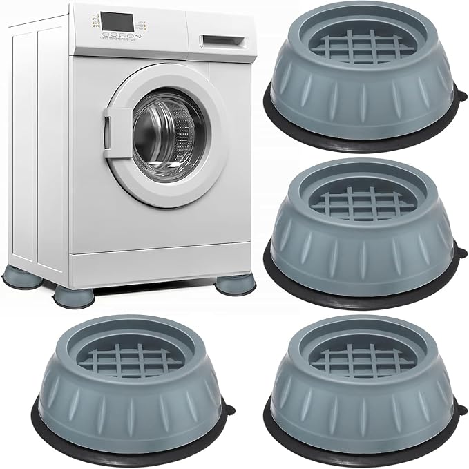 4 Pack Anti-Vibration Pads for Washing Machine and Dryer by Bamutu