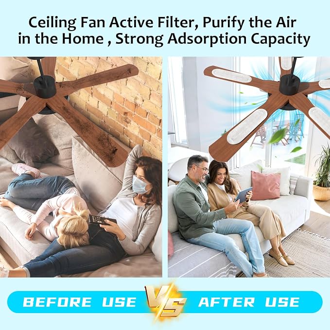 2026 Upgrade 20pcs Ceiling Fan Filters - Image 2