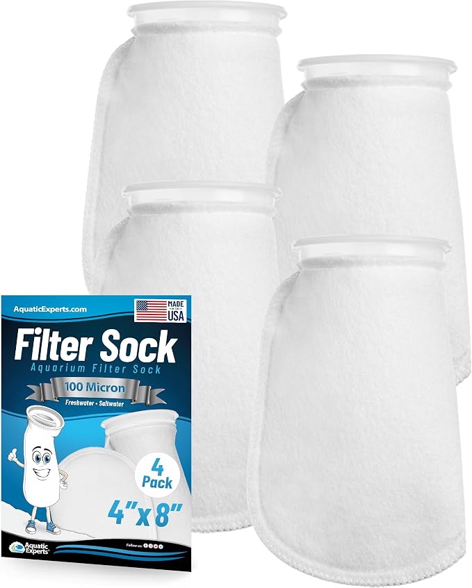 Aquatic Experts 4 inch Ring 100 Micron Felt Filter Sock by AquaticExperts