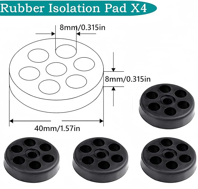 Anti Vibration Pads for Outdoor Mini Split, Anti-Vibration Shock Absorbing - Image 6