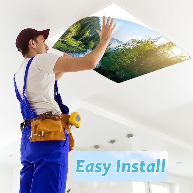 6 Pcs Landscape Scenery Fluorescent Light Covers - Image 6