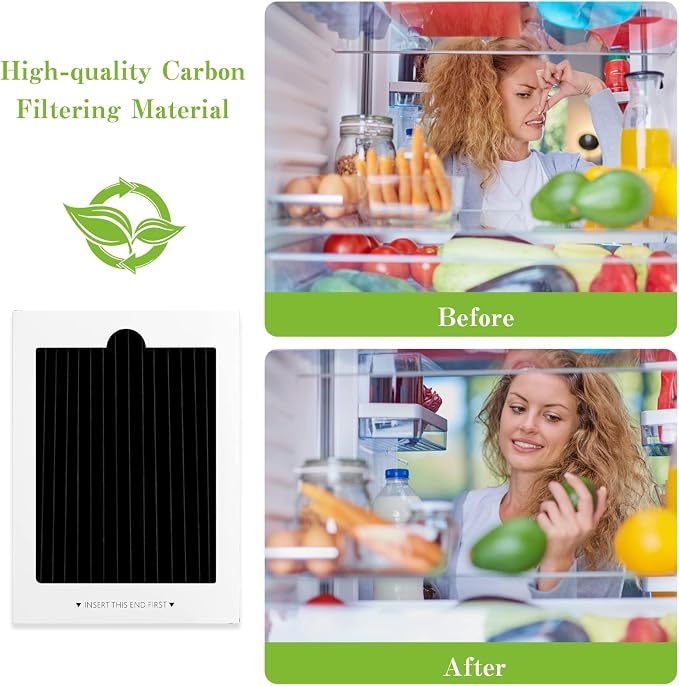 SEISSO Carbon Activated Refrigerator Air Filter Replacement, Compatible - Image 3