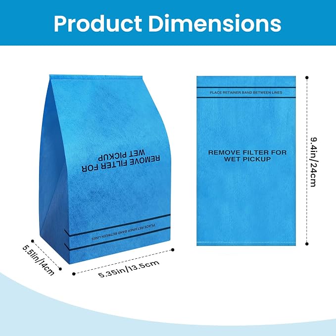 20 Pack Wet Dry Vac Filter Bags - Image 2