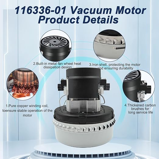 116336-0 116336-00 Vacuum Motor, Electric Vacuums Pump Blower Motor - Image 5