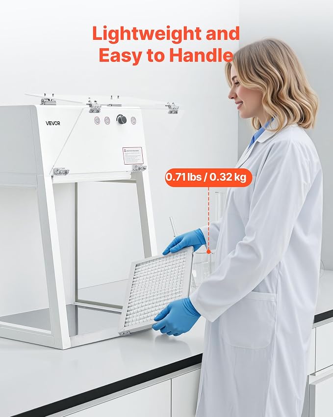VEVOR Lab Fume Hood Filter, 14.06 x 8.74 x 0.83 in, 5 Pieces Replacement - Image 5