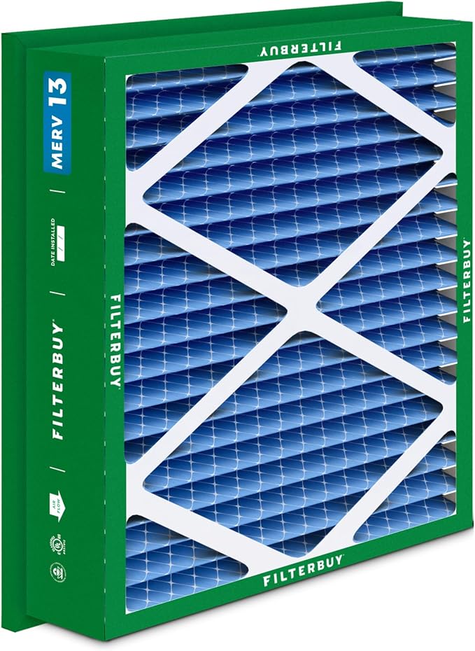 Filterbuy 20x20x5 Air Filter MERV 13 Optimal Smoke & Allergy Defense, - Image 9