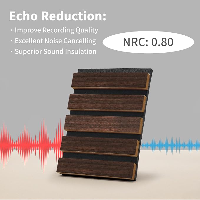 Wood Slat Wall Panel, 3D Soundproof Wall Panels, Large Acoustic Panels - Image 3