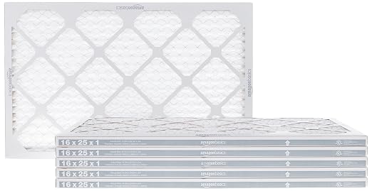Amazon Basics 16x25x1 Air Filter 6-Pack, MERV 11 Electrostatic AC Furnace by AmazonBasics