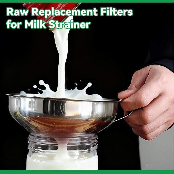 400 Pack Milk Filter Discs Quick Flow Non-gauze Small 4-9/16" Od Replacement - Image 5