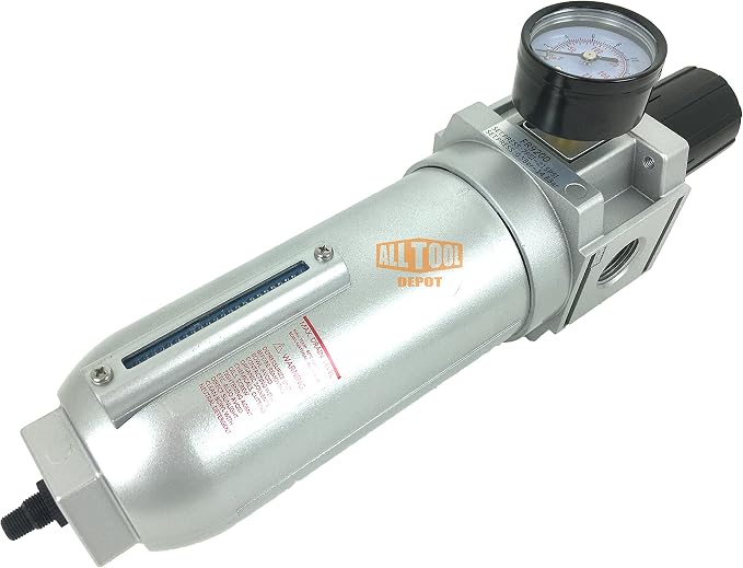 3/4" NPT SUPER DUTY Compressed Air In Line Filter Regulator Combo Piggyback - Image 3