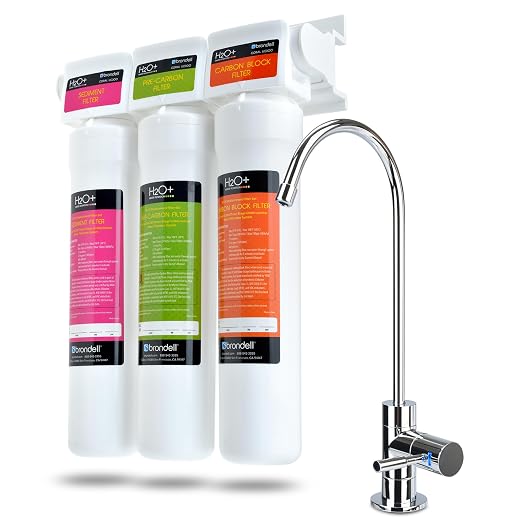 Brondell Coral UC300 Under Sink Water Filtration System – Reduces PFAS by Brondell