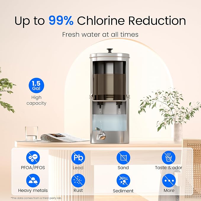 Waterdrop 1.5 Gallon Countertop Water Filtration System, NSF/ANSI 42&372 - Image 5