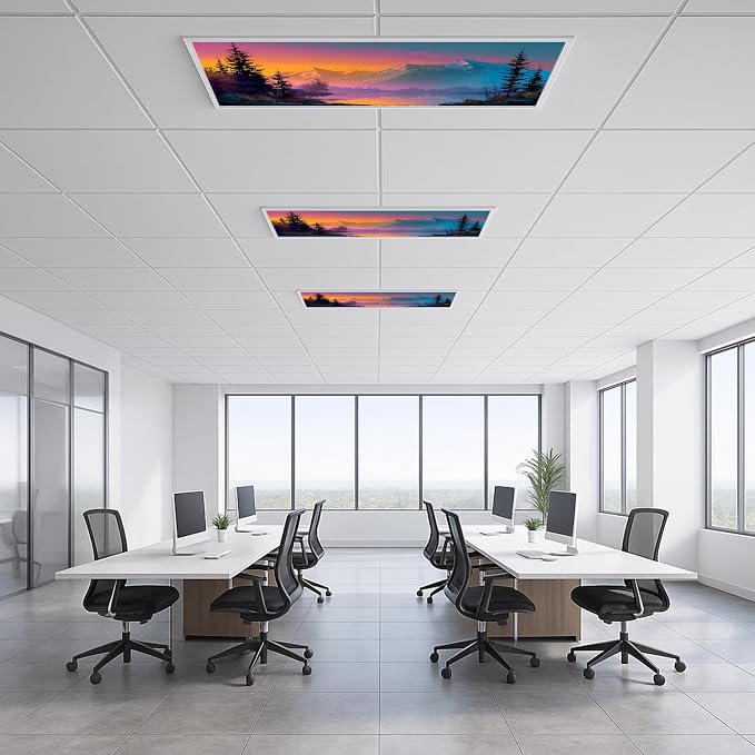 2 Pack Fluorescent Light Covers 4x2 ft Magnetic Light Covers - Image 6