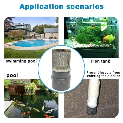 3 inch stainless steel filter DN80/3" Grey PVC Suction Strainers used to remove - Image 5