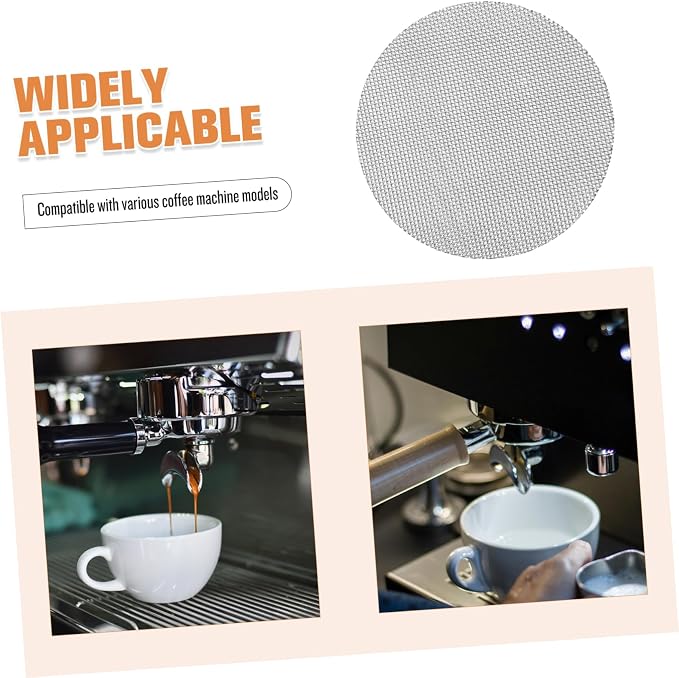 Generic Stainless Steel Coffee Machine Maintenance Filter Mesh Reusable - Image 8
