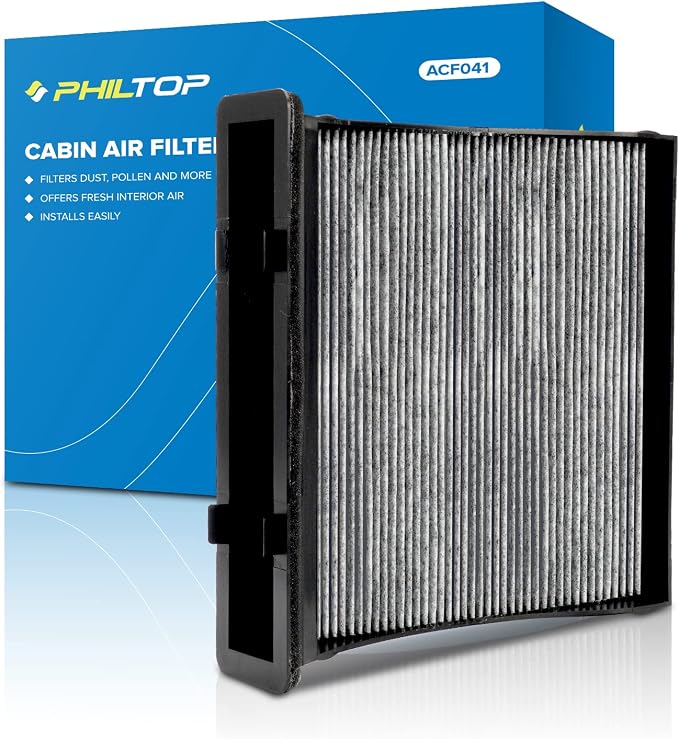 PHILTOP HEPA Cabin Air Filter w/Activated Carbon, Compatible by PHILTOP