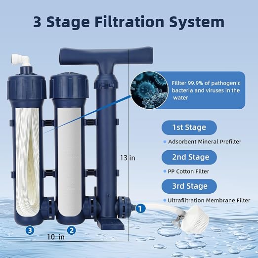 Emergency Water Filter Large Water Filtration System Survival - Image 2