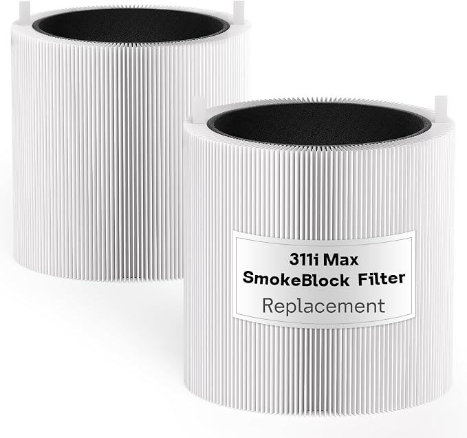 Leemone 2 Pack Blue Pure SmokeBlock 311i Max Replacement Filter Compatible by Leemone