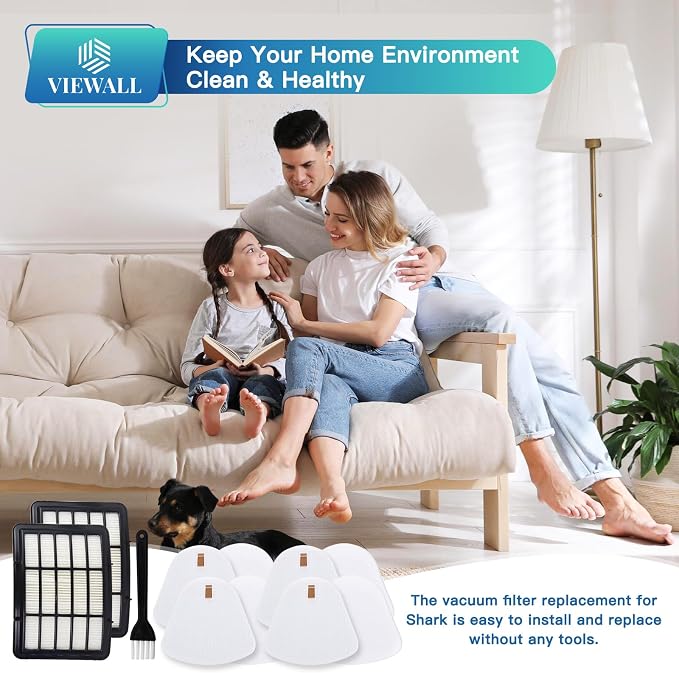 VIEWALL Replacement Filter for Shark NV360 NV352 NV356E ZU503AMZ CU500 CU520 - Image 7